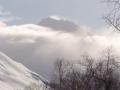 Вилючинская Сопка в облаках её высота 2173м